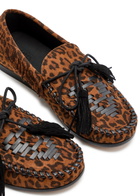 Isabel Marant étoile Fitza Fringed Leopard Suede Loafers