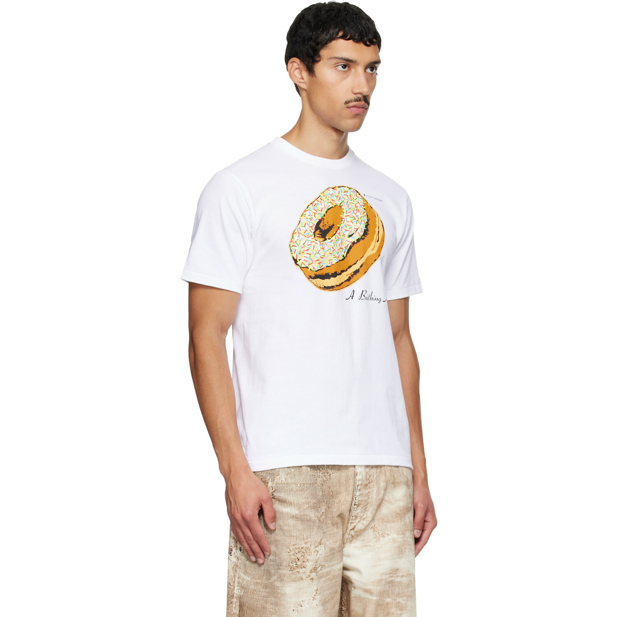 BAPE White Classic Donut T-shirt