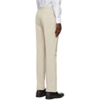 Ermenegildo Zegna Off-White Pleated Trousers