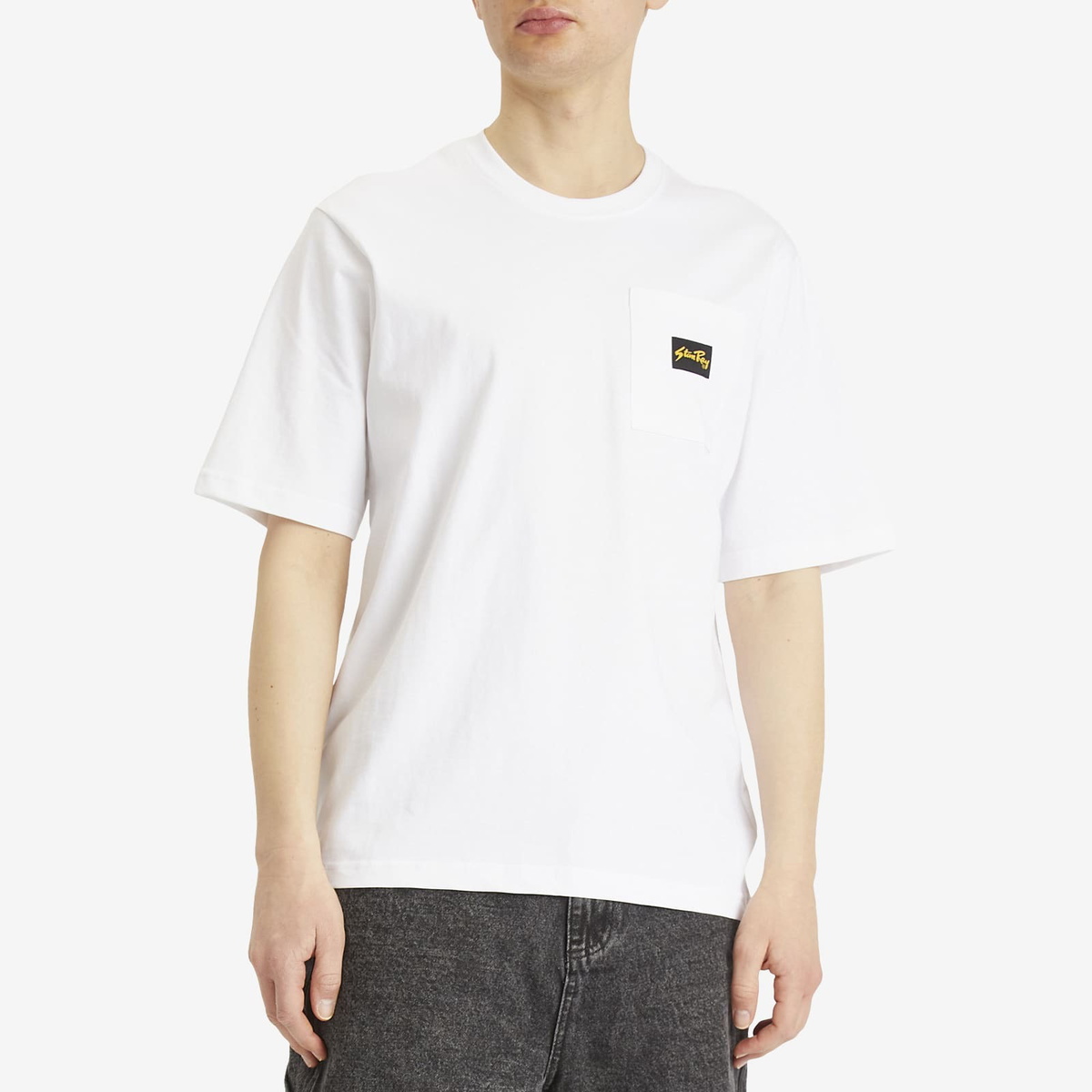 Stan Ray Men's Patch Pocket T-Shirt in White