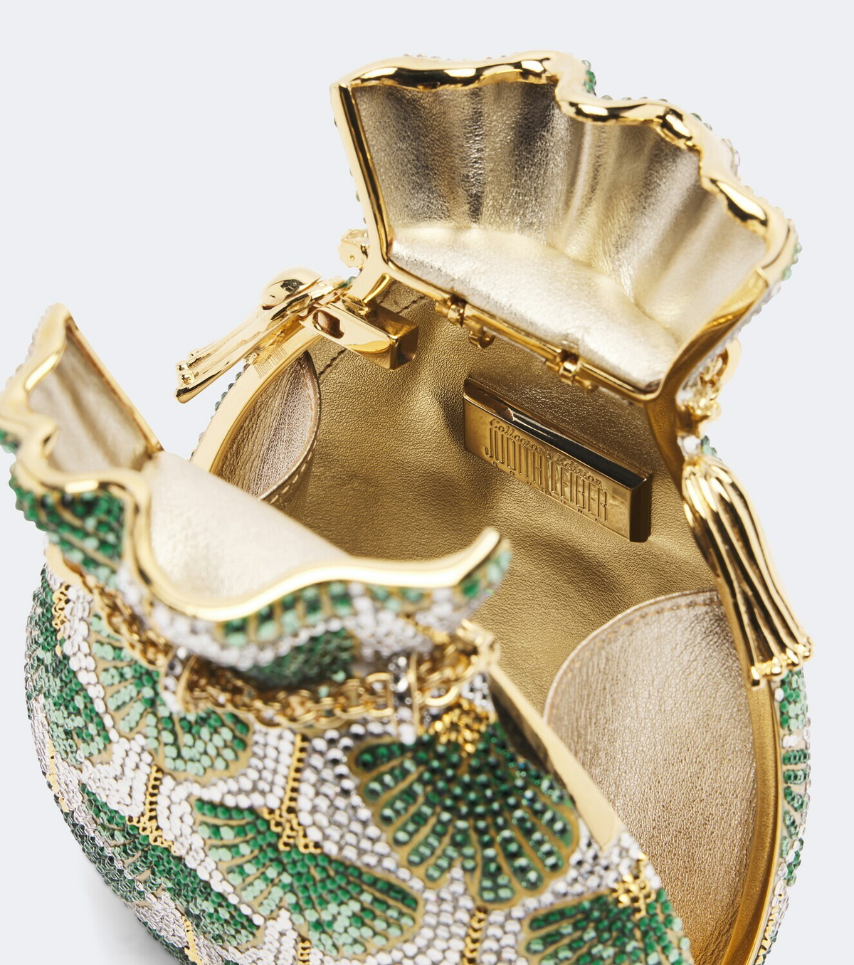 Judith Leiber Couture Ginkgo crystal-embellished clutch