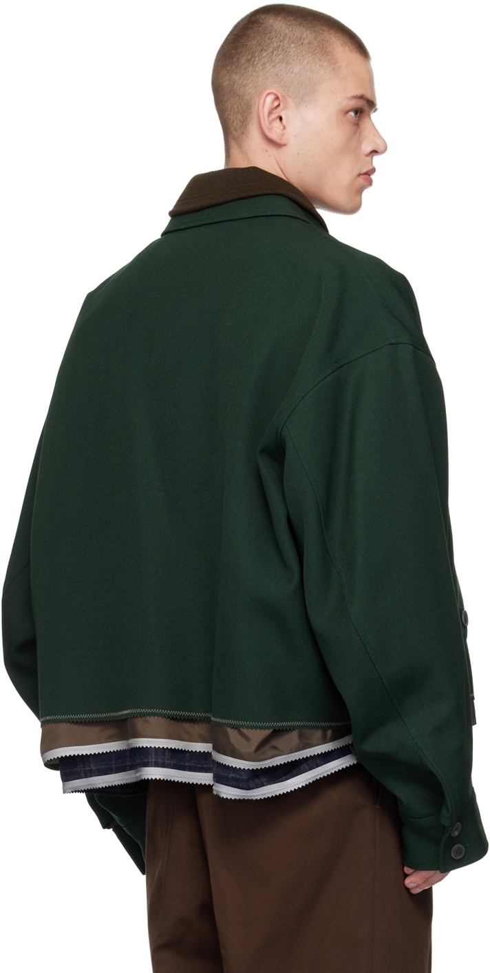 kolor Green Layered Jacket Kolor