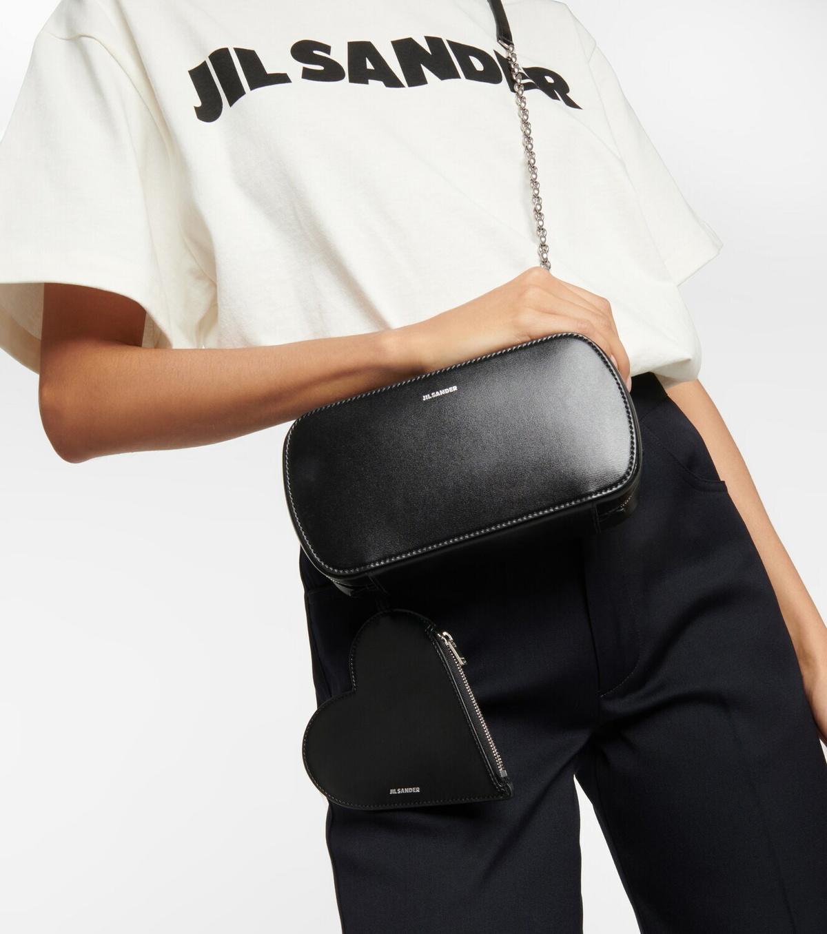 Jil Sander Small leather crossbody bag Jil Sander