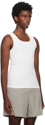 Seventh White Square Neck Tank Top
