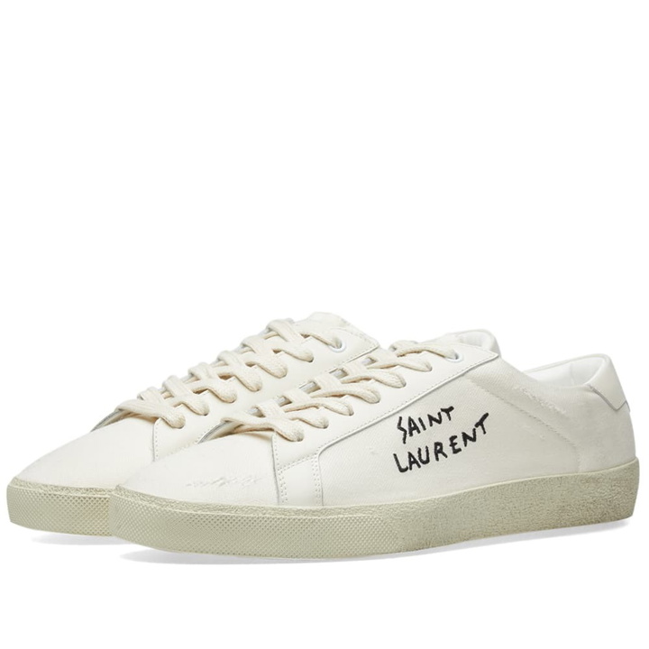Photo: Saint Laurent SL-06 Signature Court Classic Sneaker White