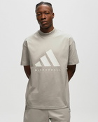 Adidas Adidas Basketball Tee Grey - Mens - Shortsleeves