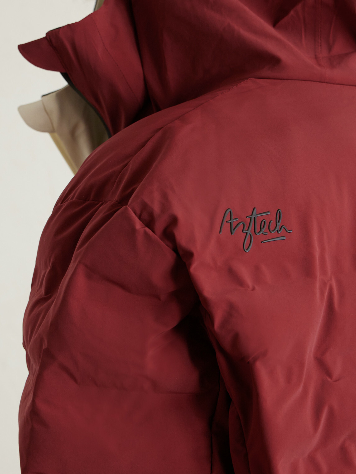 Aztech Mountain - Pyramid Quilted Hooded Ski Jacket - Burgundy