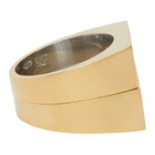 Maison Margiela Gold Stacking Band Rings