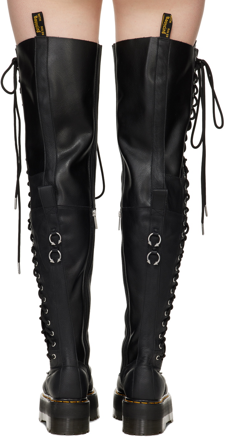 Dr. Martens Black 28 Eye Extreme Max Knee High Boots