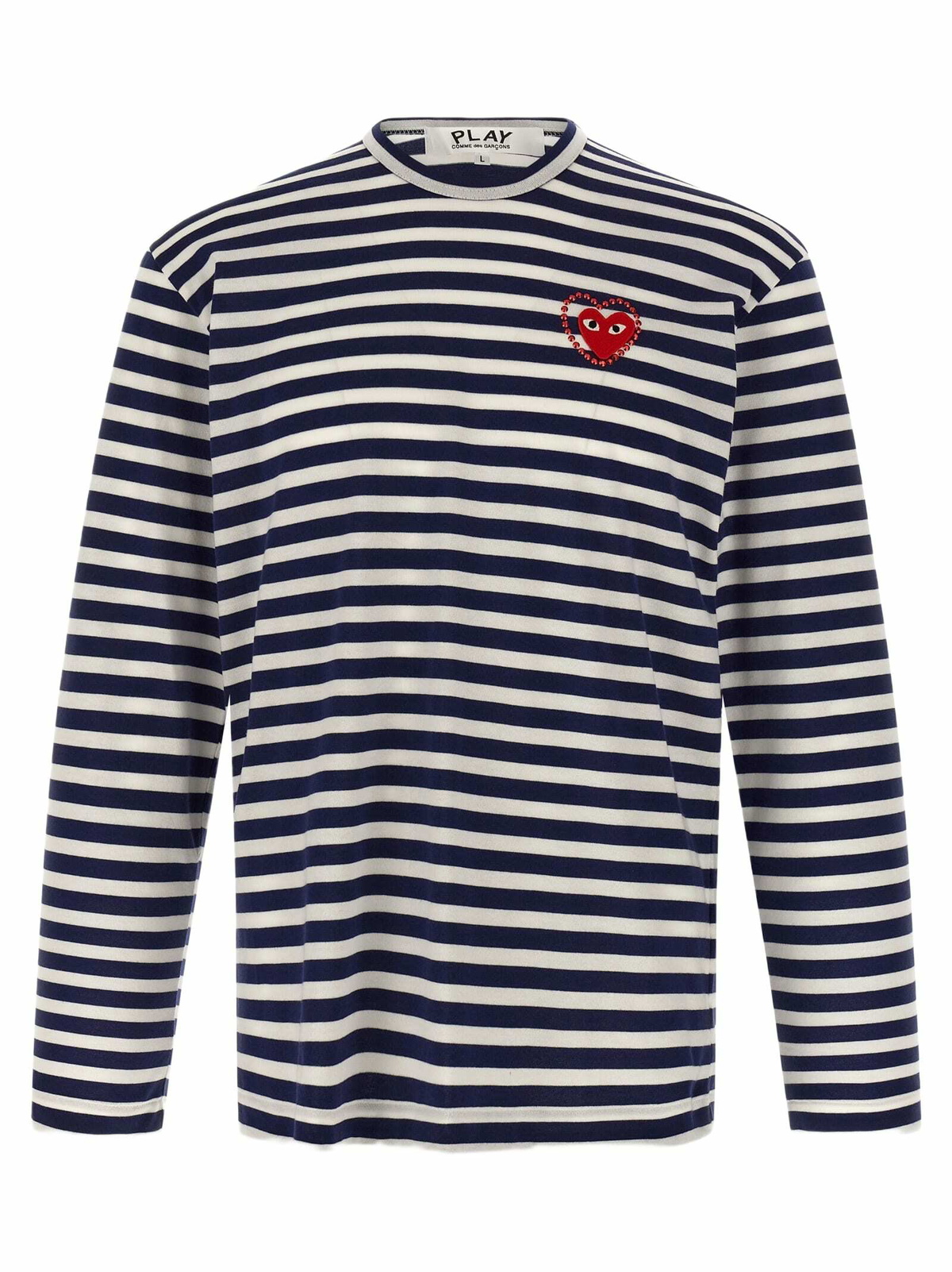 Comme des Garçons Play Logo Patch Stripes T-shirt
