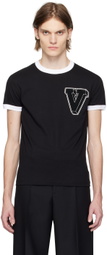 Valentino Black V-3D T-Shirt