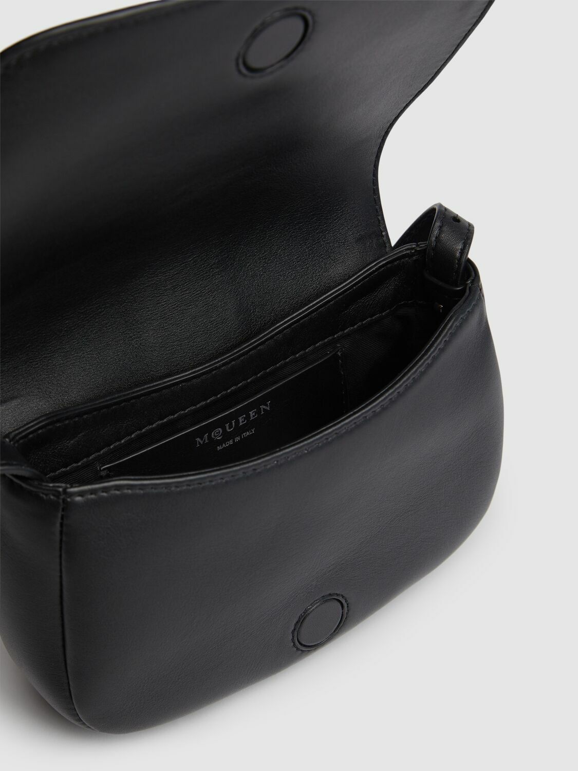 MCQUEEN Mini T-bar Leather Shoulder Bag Alexander McQueen
