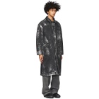 Tanaka SSENSE Exclusive Black and Silver Jean Coat