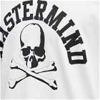 Mastermind Japan Men's College Logo Skull T-Shirt in White