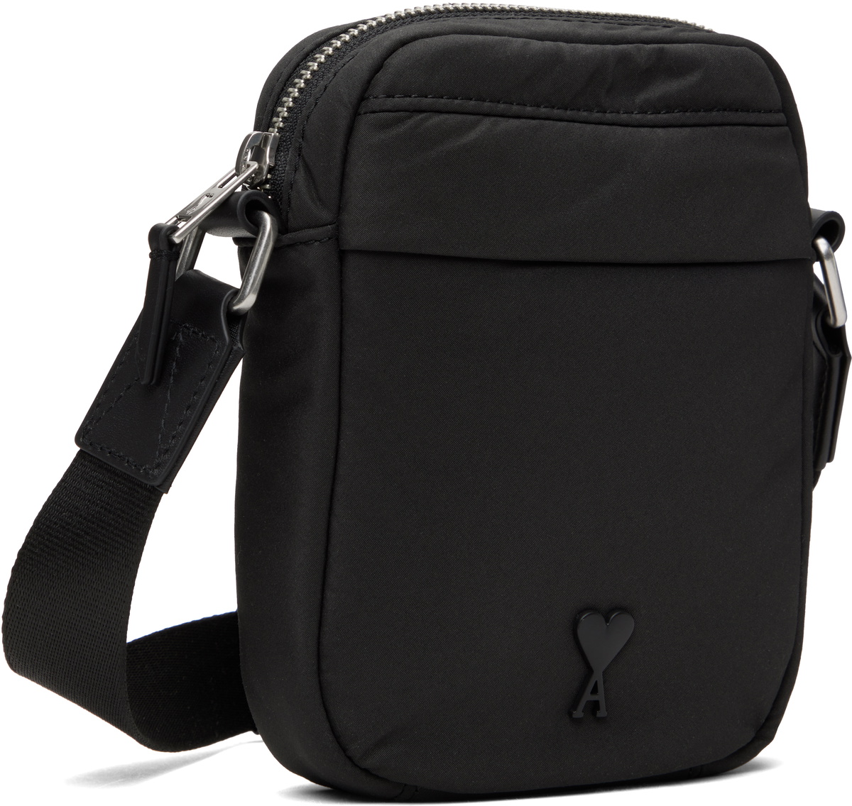 AMI Paris Black Small Ami de Coeur Bag