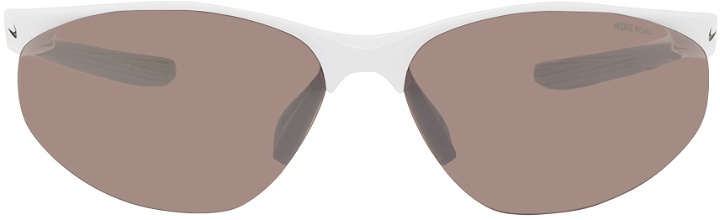 Photo: Nike White Aerial E Sunglasses