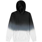 Taikan Men's Plain Heavyweight Dip Dye Hoody in Black