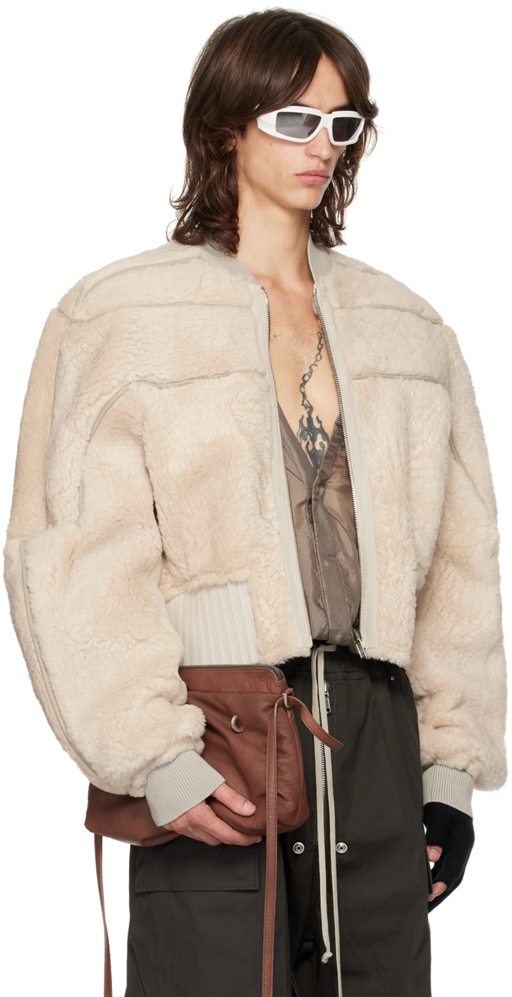 Rick Owens Off-White Porterville Girdered Reversible Shearling