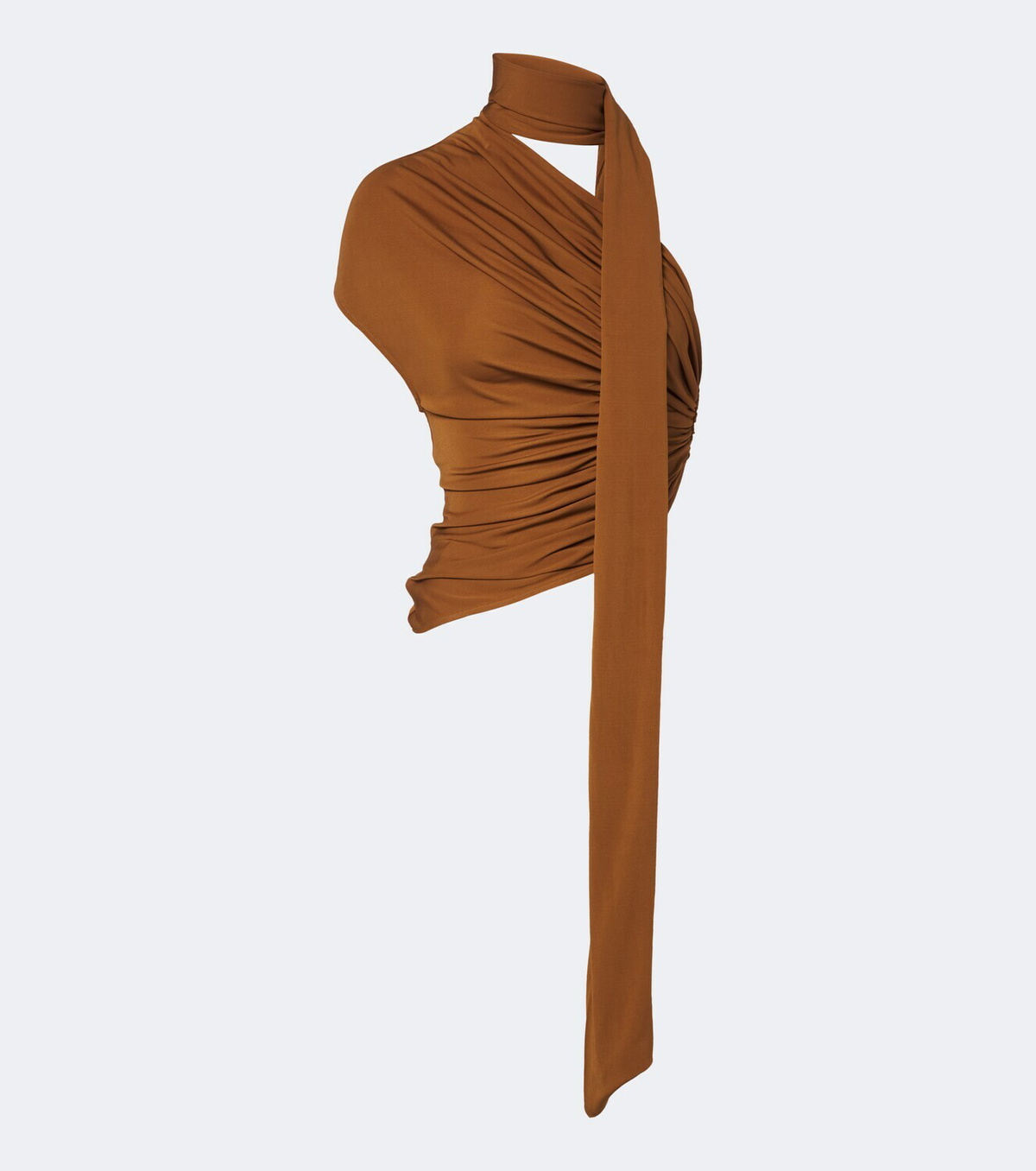 Christopher Esber Vienna draped scarf-detail jersey top
