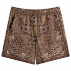 Amiri Men's MA Check Short in Tobacco