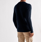 Aspesi - Slim-Fit Ribbed Virgin Wool Sweater - Blue