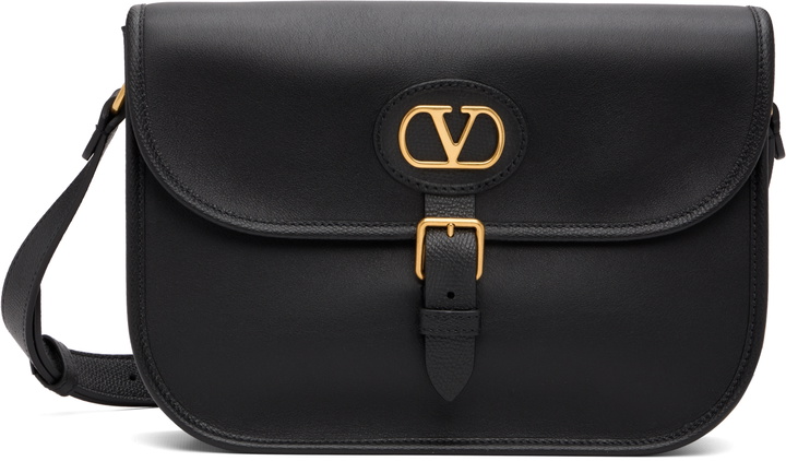 Photo: Valentino Garavani Black Antibes Calfskin Bag