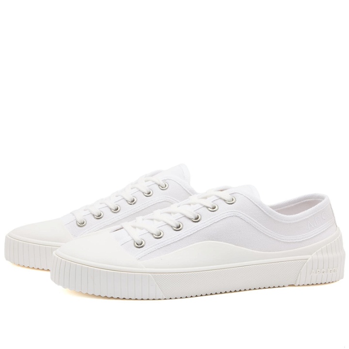 Photo: A.P.C. Men's Iggy Low Sneakers in White