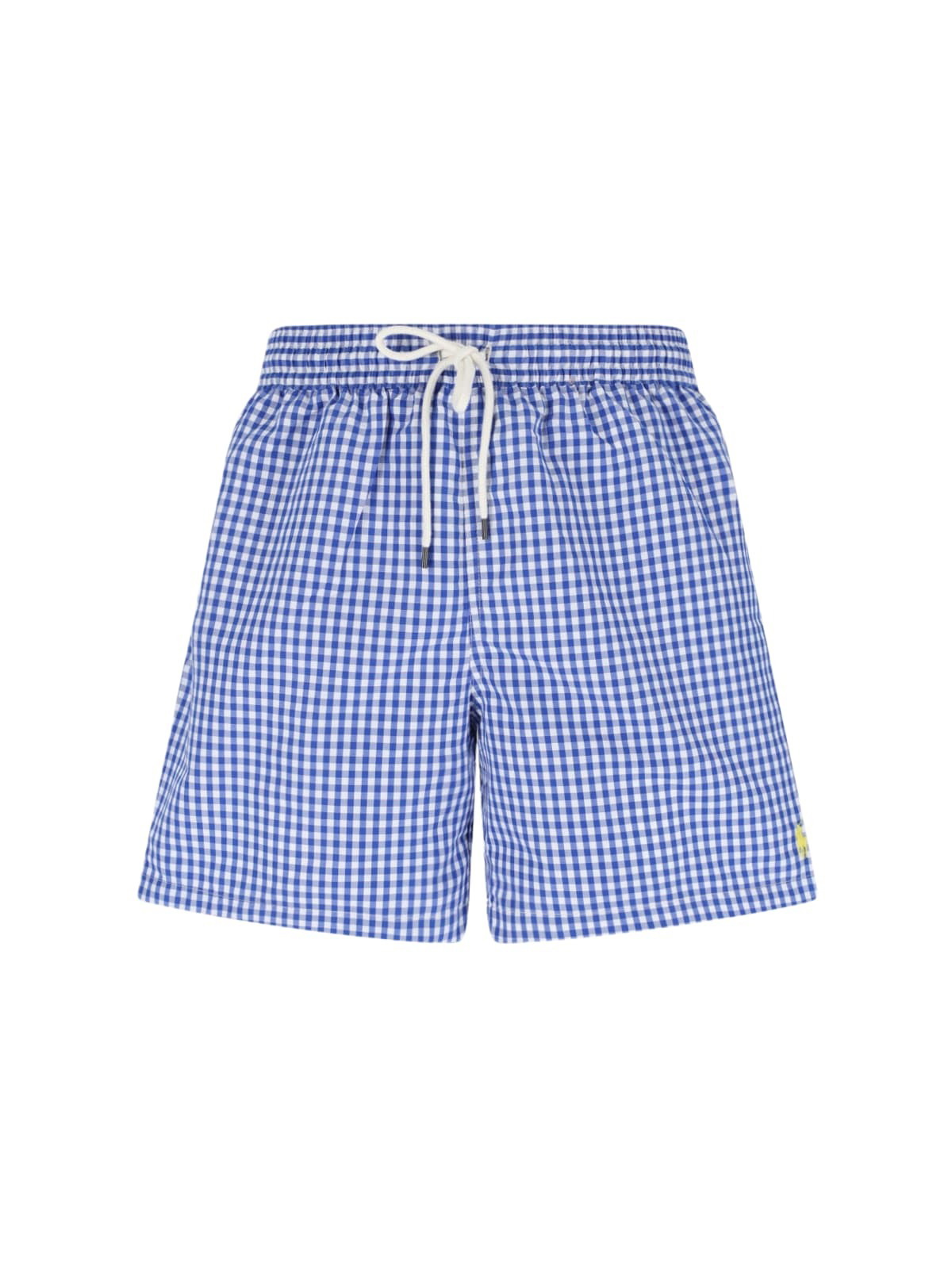 【関税&送料込】Polo Ralph Lauren Pink Striped Swim Trunks Polo Ralph Lauren - Seersucker striped swim shorts Polo