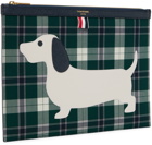 Thom Browne Green Medium Hector Icon Document Holder