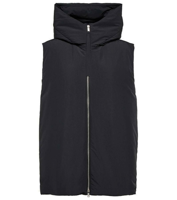 Photo: Jil Sander Oversized hooded down vest