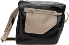 Kiko Kostadinov Black & Beige Deultum Leather Bag