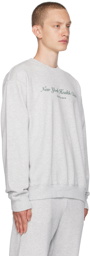 Sporty & Rich Gray NY Health Club Sweatshirt