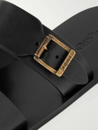 SAINT LAURENT - Ios Buckled Leather Sandals - Black