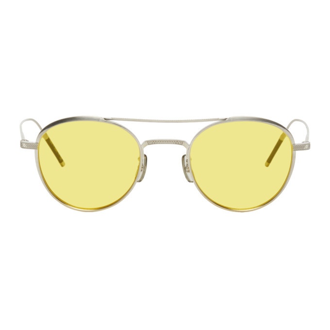 Photo: Oliver Peoples Silver Takumi 2 Round Sunglasses