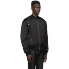 Alexander McQueen Black Harness Bomber Jacket