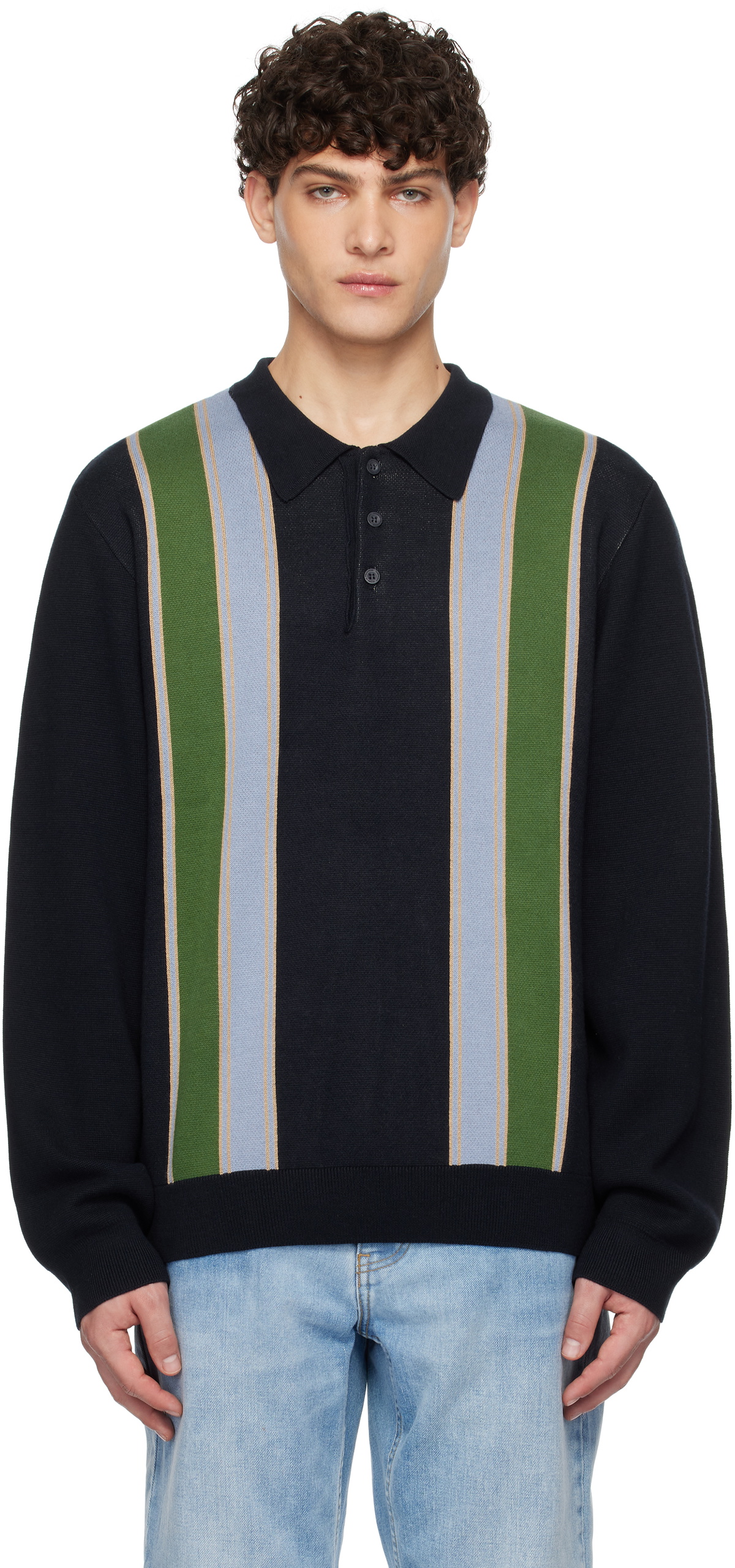 Carhartt Work In Progress Navy Arlo Polo Carhartt WIP