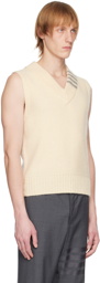 Thom Browne Off-White 4-Bar Vest