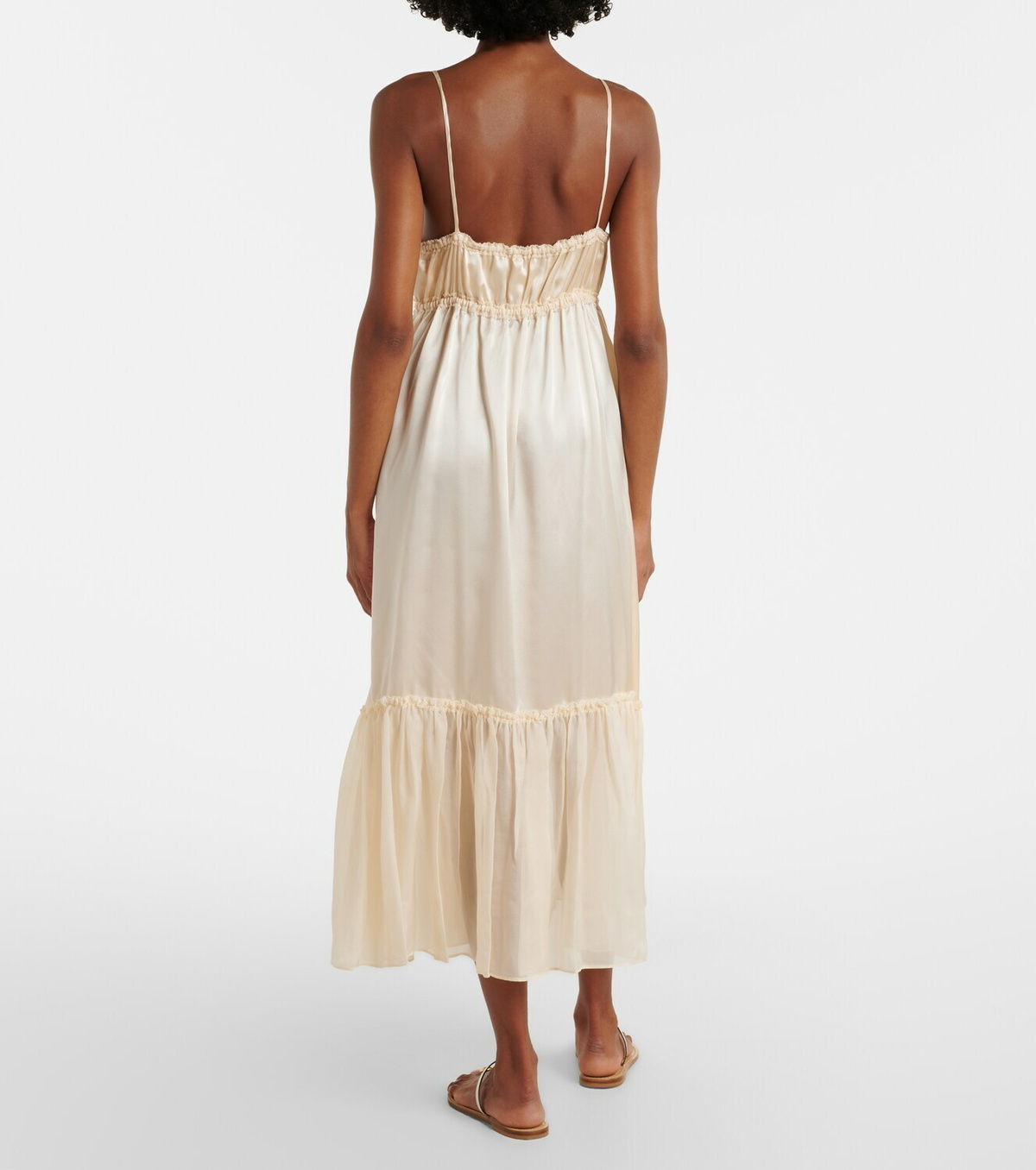 Ulla Johnson Marielle ruched silk midi dress