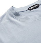 TOM FORD - Slim-Fit Lyocell and Cotton-Blend Jersey T-Shirt - Blue