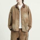 MASTERMIND WORLD Men's Utility Jacket in Dark Brown
