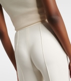 Elie Saab High-rise cady wide-leg pants
