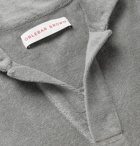 Orlebar Brown - Cotton-Terry Polo Shirt - Gray