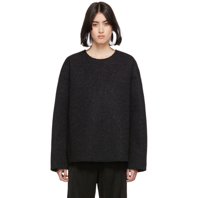 Photo: MM6 Maison Margiela Black Sparkle Sweatshirt