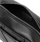 Valentino - Logo-Appliquéd Leather Belt Bag - Black
