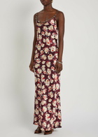 Rabanne Floral-print Silk Maxi Dress Multicoloured