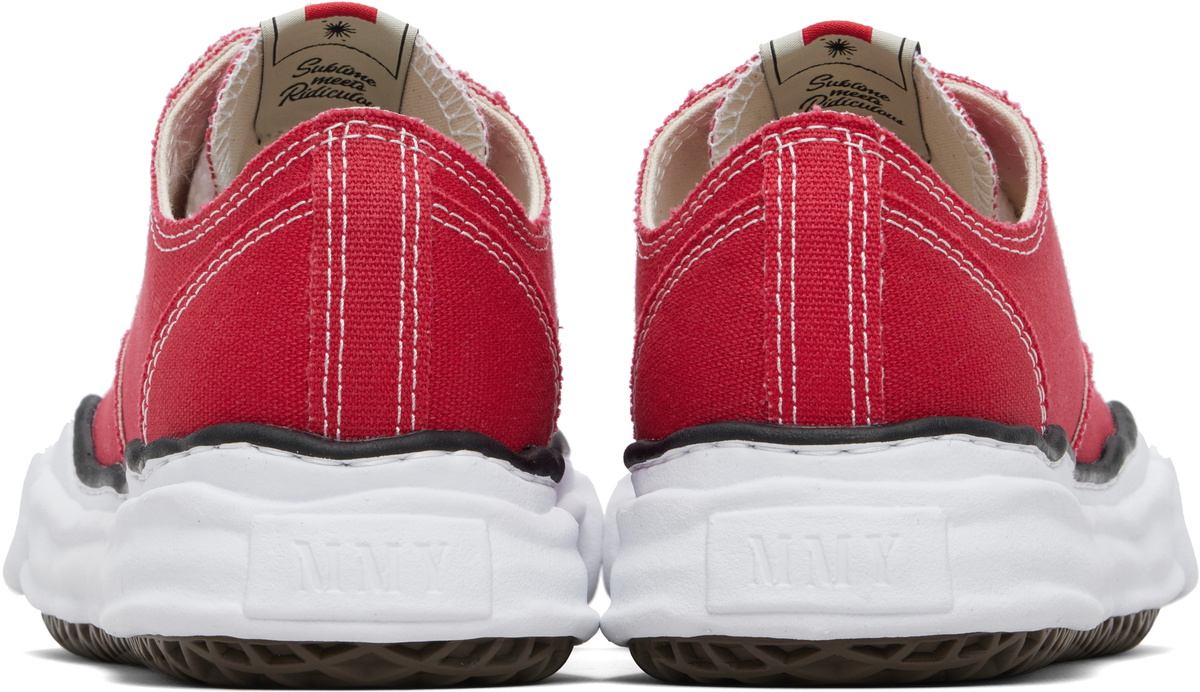 Maison MIHARA YASUHIRO Red Peterson OG Sole Canvas Low-Top Sneakers