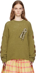 Story mfg. Green Twinsun Knit Rollneck Sweater