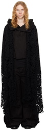 Julius Black Ruptured Vest Shawl