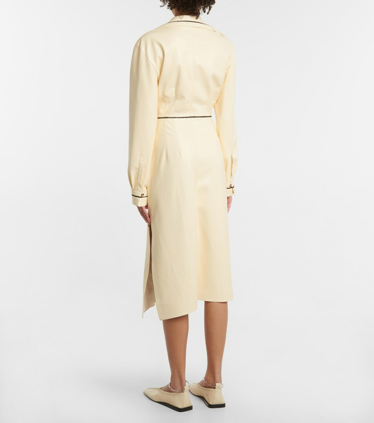 Nanushka - Berna faux leather wrap midi dress