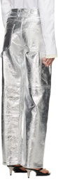 Interior Silver 'The Sterling' Leather Pants